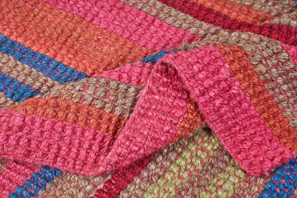 Tappeto juta arancio rosa 230x320