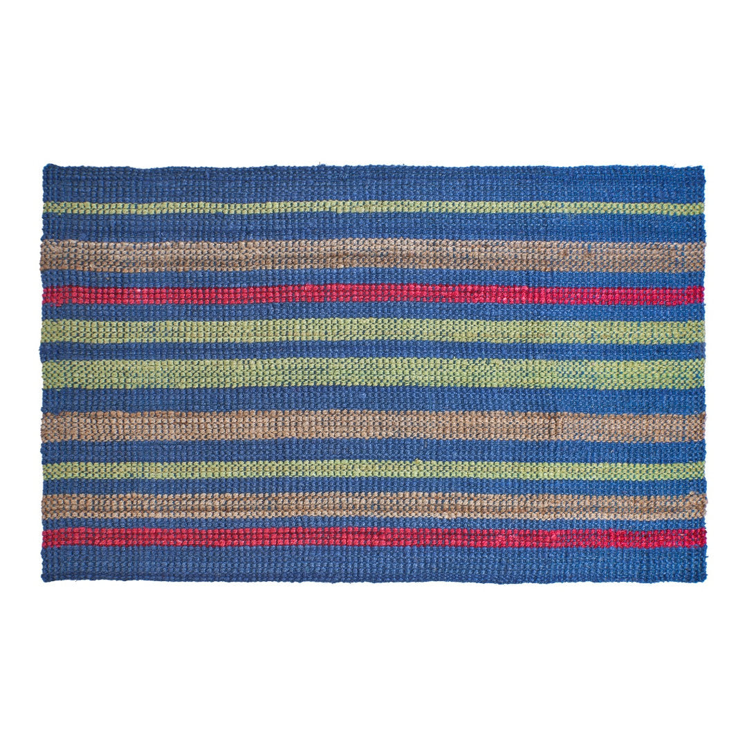 Tappeto juta blu verde 230x300