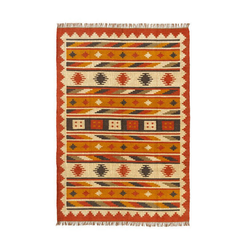 Tappeto multicolor in juta