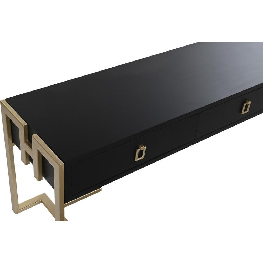 Tavolino vintage chic nero