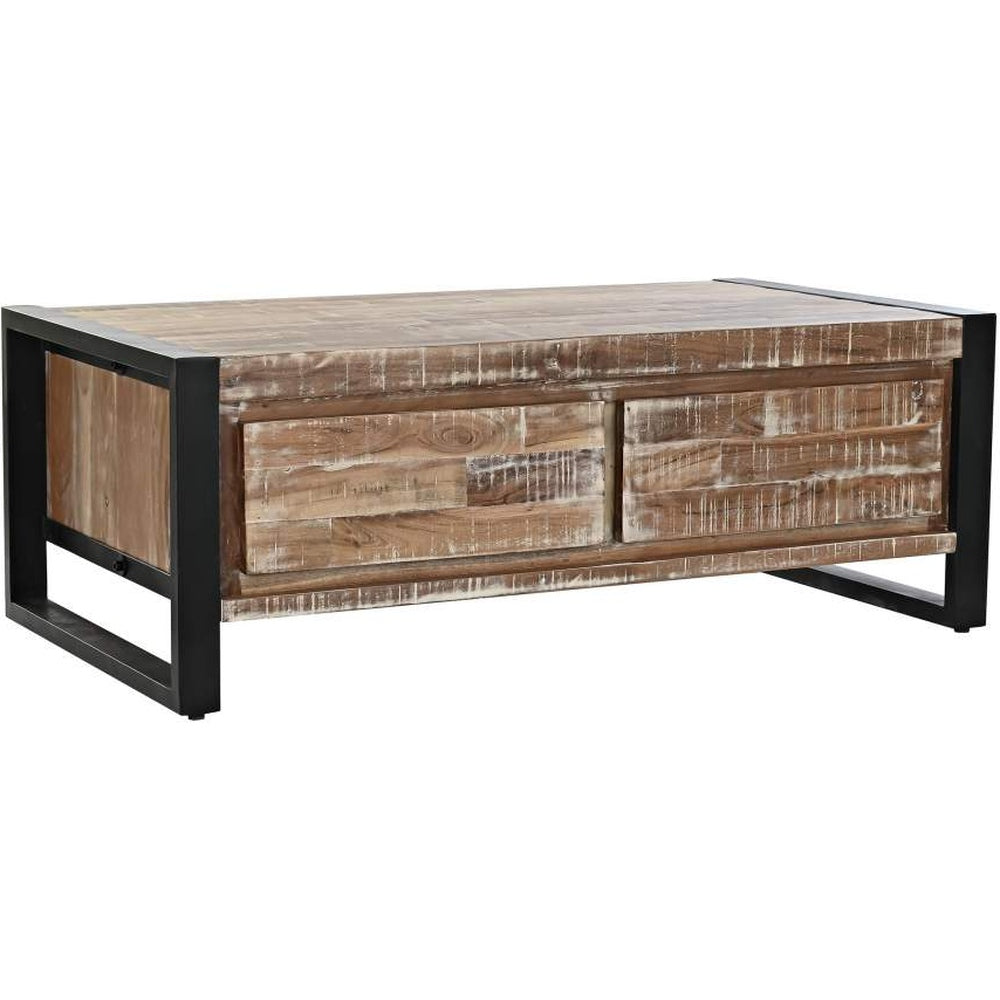 Tavolino basso industrial chic per salotto moderno