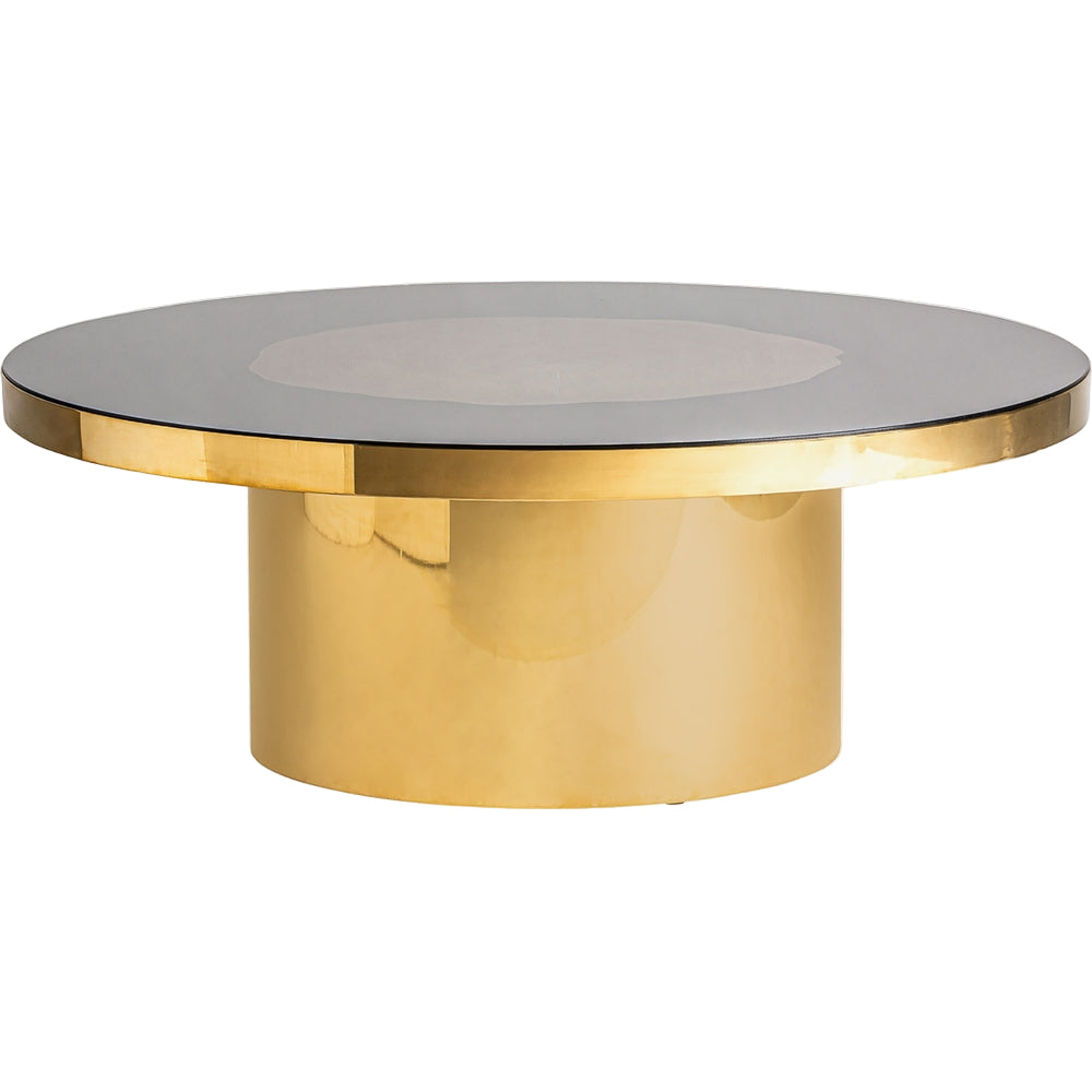 Tavolino Art Decò artigianale in metallo e vetro