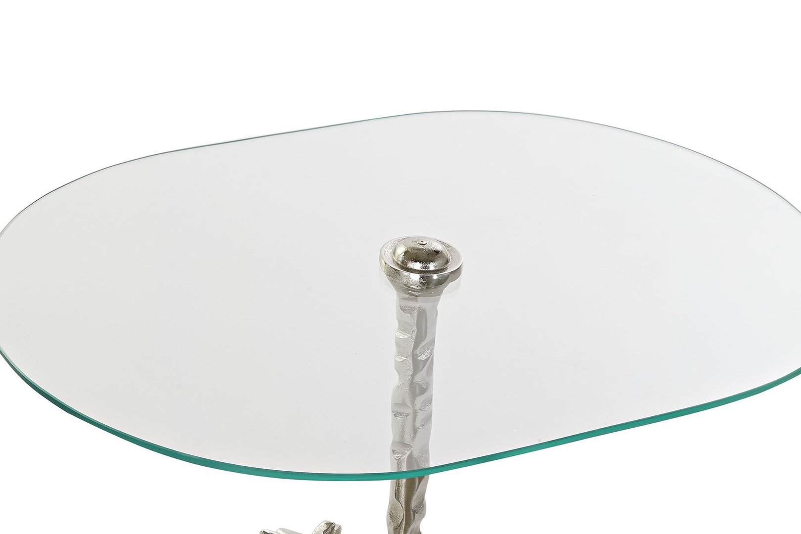 Tavolino art decò alluminio