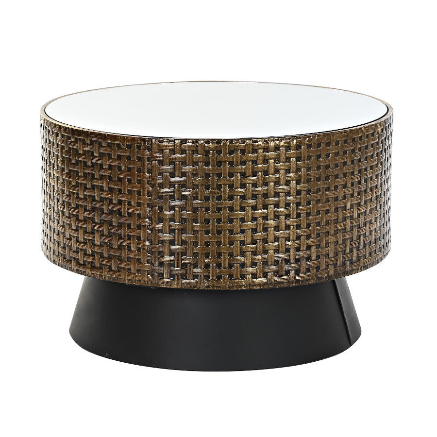 Tavolino art decò chic rotondo