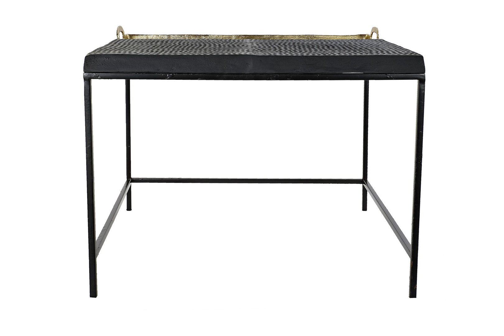 Tavolino industrial con vassoio