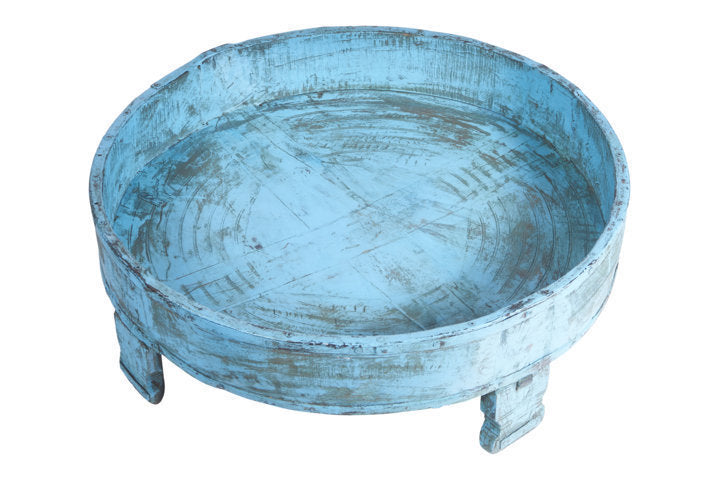 tavolino macina etnico celeste