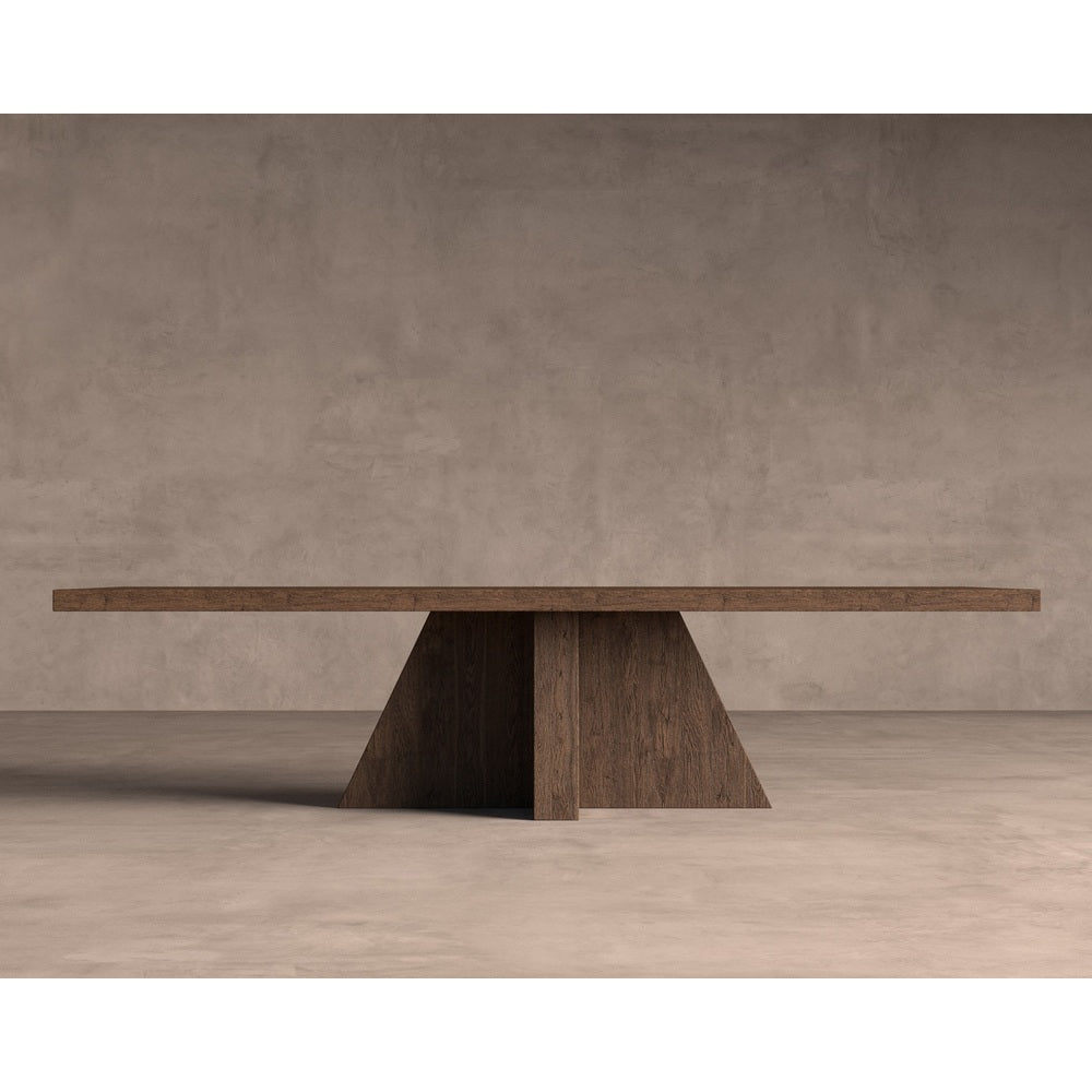 tavolo brutalista legno massello