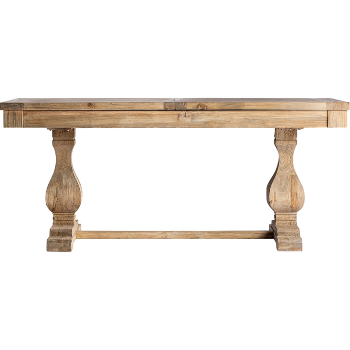 Tavolo da pranzo classico in legno massello con prolunghe