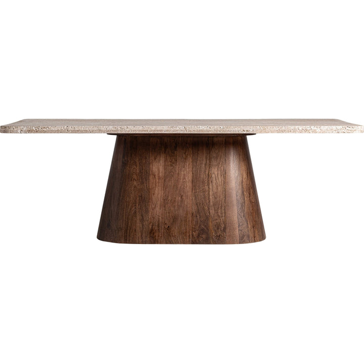 Tavolo pranzo art déco travertino mango