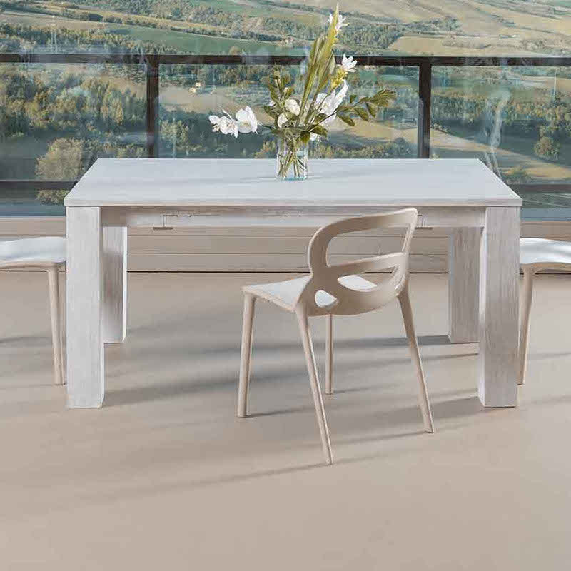 Tavolo legno sbiancato allungabile