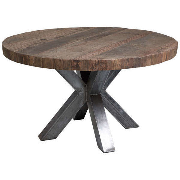 Tavolo rotondo da pranzo industrial