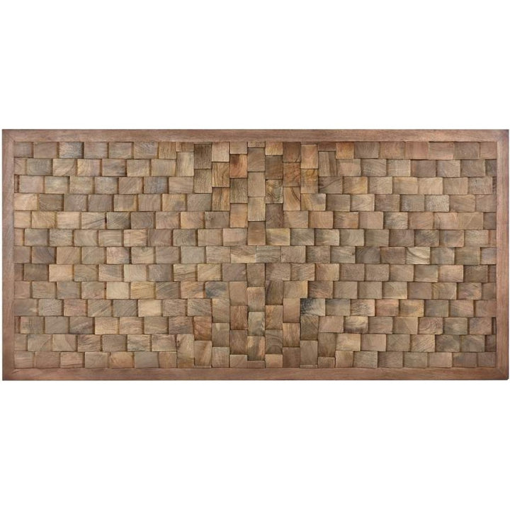 Testata letto etnica living in legno massello di mango naturale