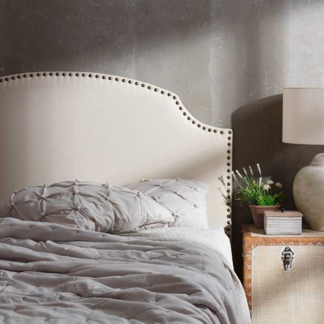 Testata letto provenzale crema