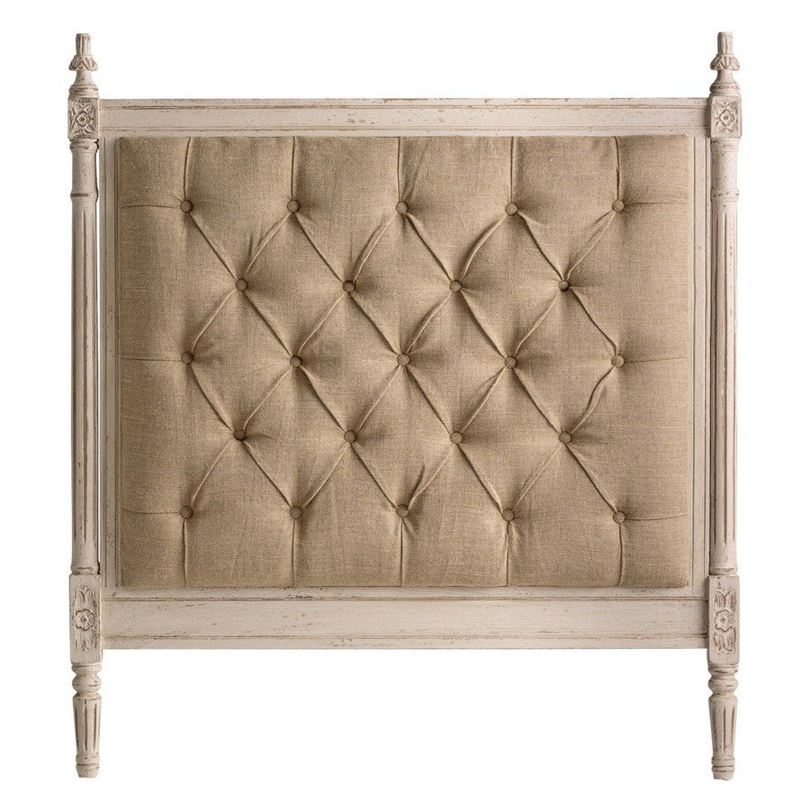 Testata singola shabby capitonnè 110cm