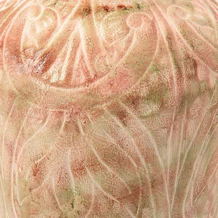 Vaso metallo intarsiato orientale