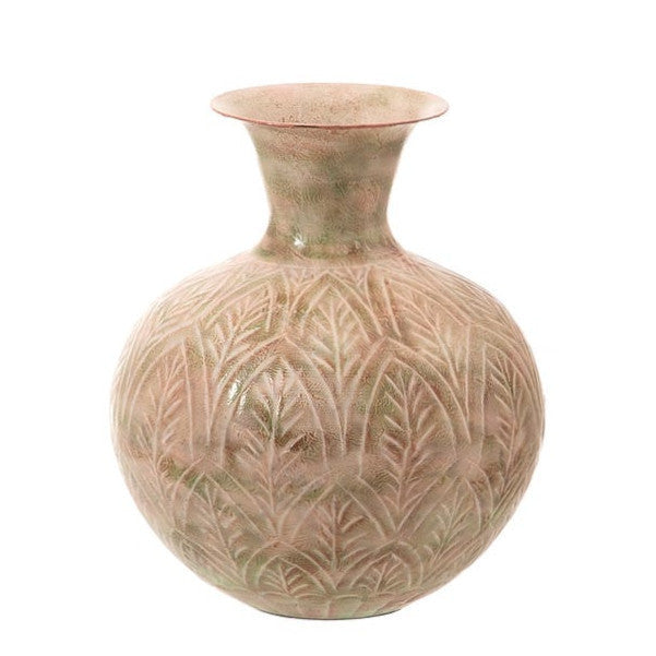 Vaso fioriera metallo anticato