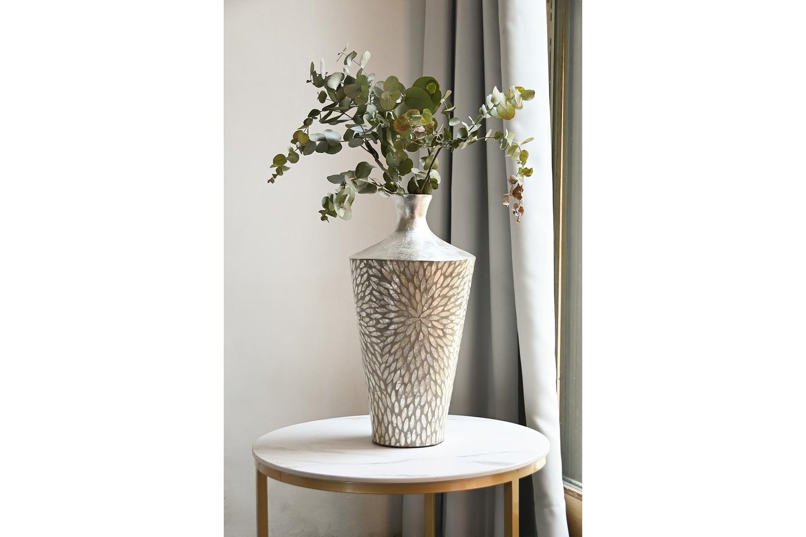 Vaso boho fioriera madreperla