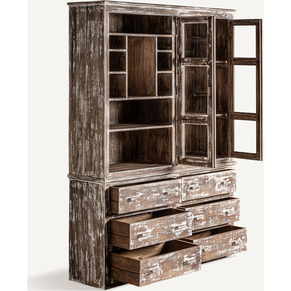 Vetrina rustica invecchiata