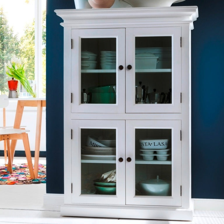 Vetrina credenza bianca